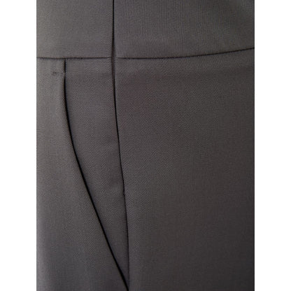 Schicke graue Wollhose für anspruchsvollen Stil