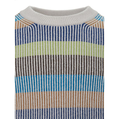 Eleganter mehrfarbiger Kaschmirpullover für Herren