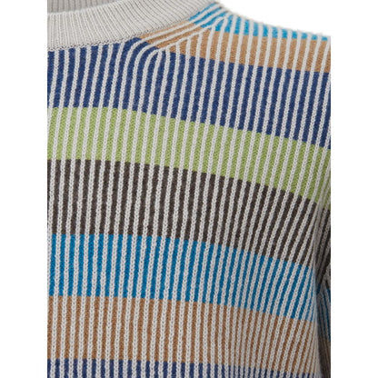 Eleganter mehrfarbiger Kaschmirpullover für Herren