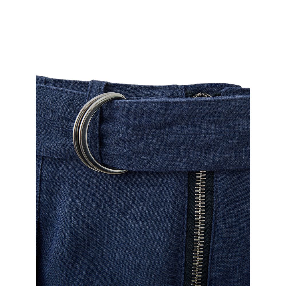Elegante Leinenhose in Blau für Herren