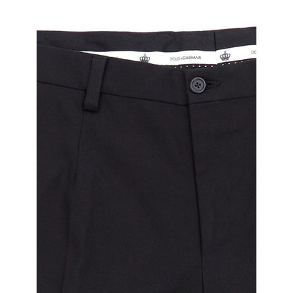 Elegante schwarze Baumwollhose für Herren