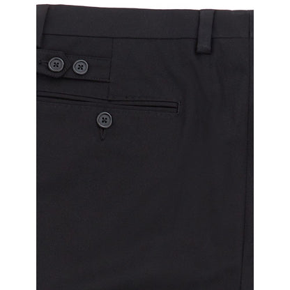 Elegante schwarze Baumwollhose für Herren