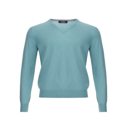 Türkiser Kaschmirpullover Elegance