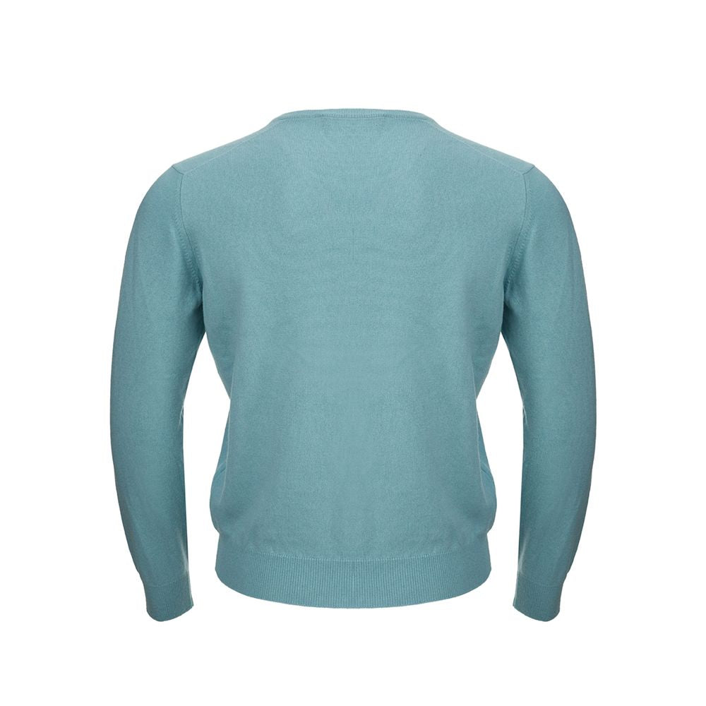 Türkiser Kaschmirpullover Elegance