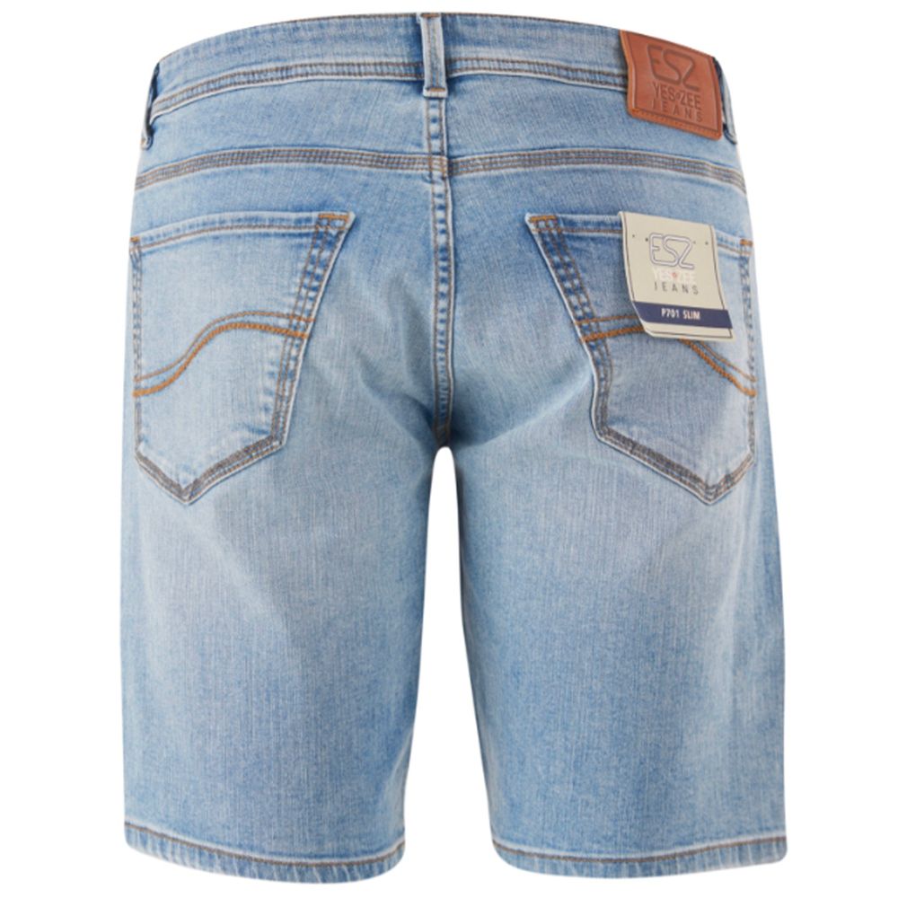 Light Blue Cotton Men Bermuda Short