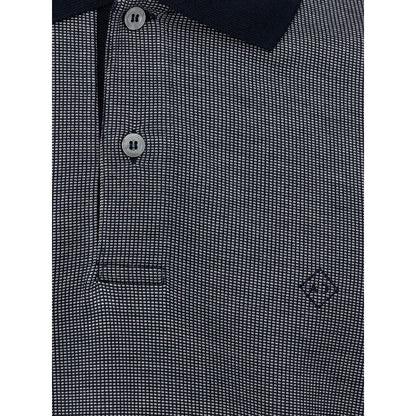 Blue Cotton Polo Shirt