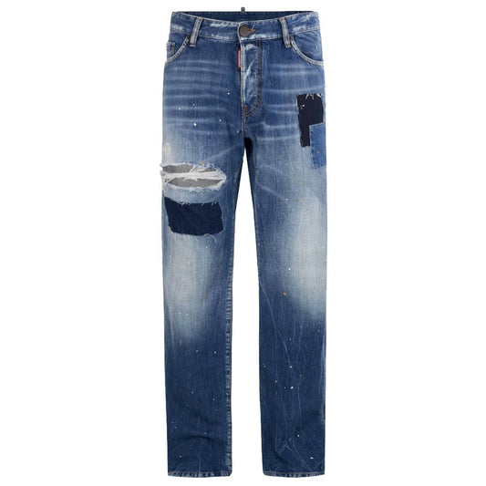 Blue Cotton Jeans & Pant