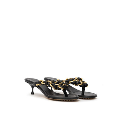 Black Leather Sandal