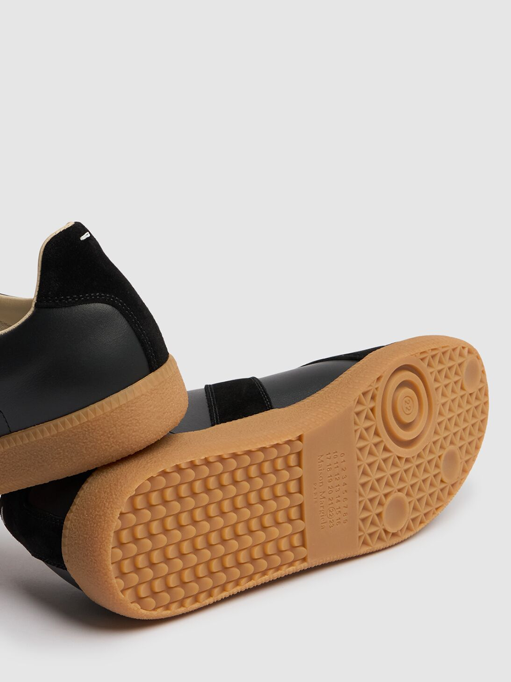 Low Leather And Suede Sneakers