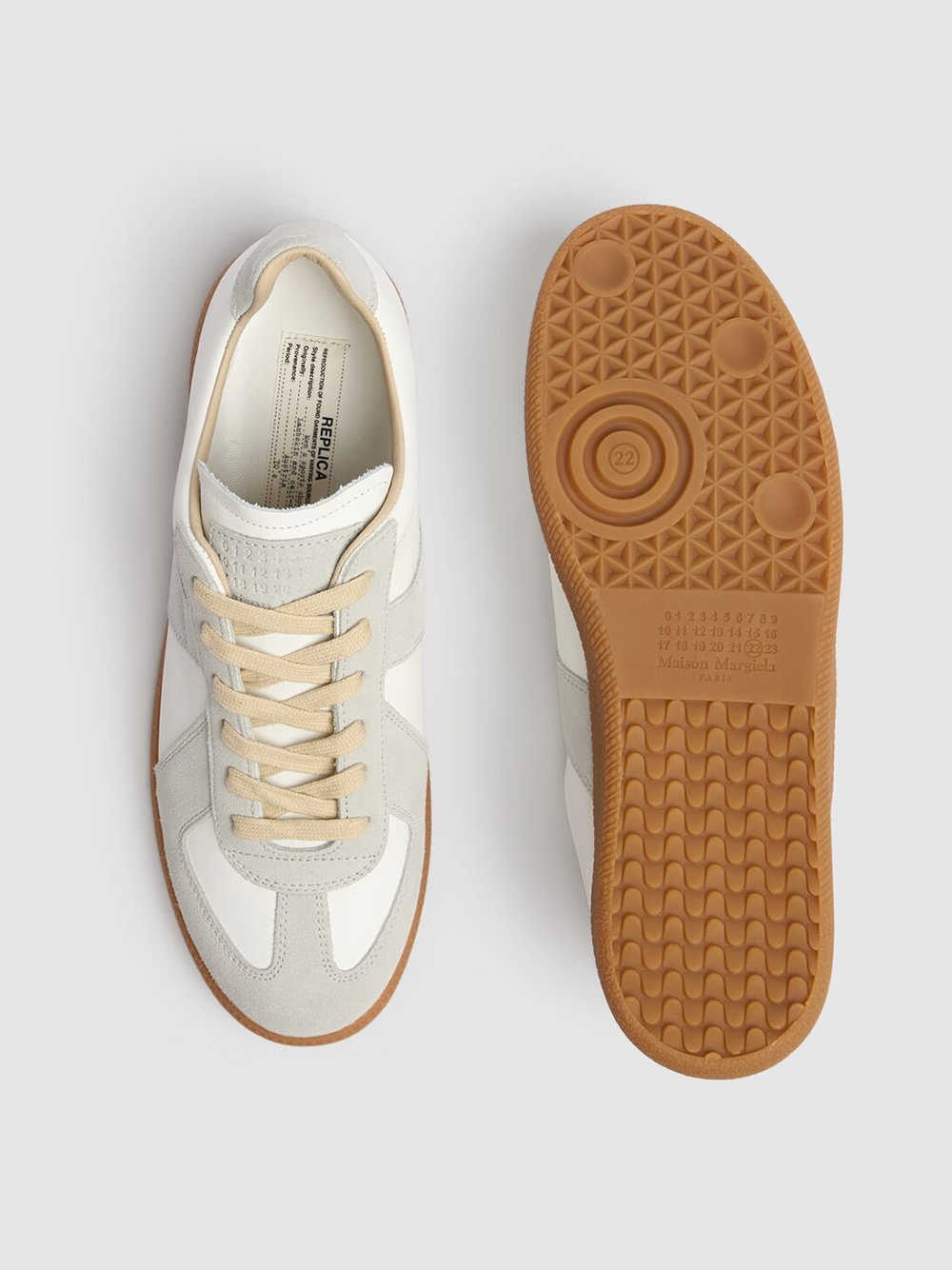 Low Leather And Suede Sneakers