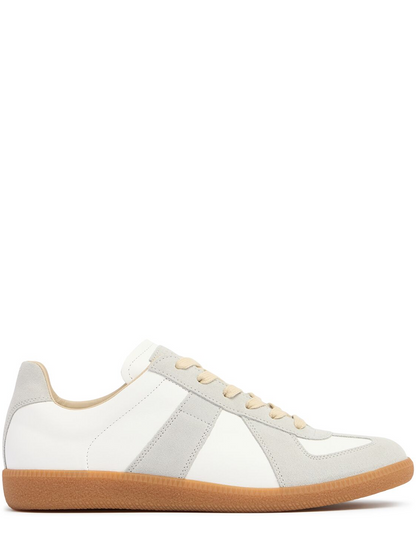 Low Leather And Suede Sneakers