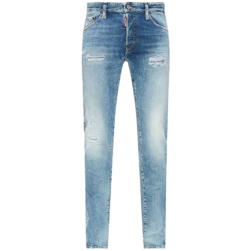 Blue Cotton Jeans & Pant