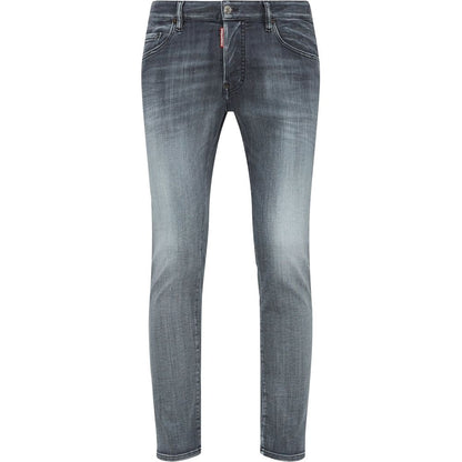 Gray Cotton Jeans & Pant