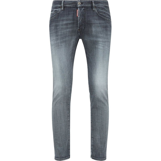 Gray Cotton Jeans & Pant