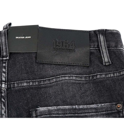 Black Cotton Jeans & Pant