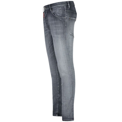 Gray Cotton Jeans & Pant