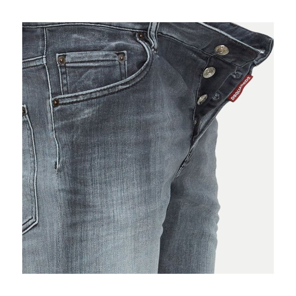 Gray Cotton Jeans & Pant