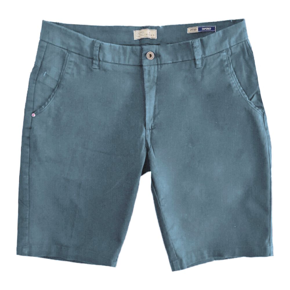 Light Blue Cotton Men Bermuda Short