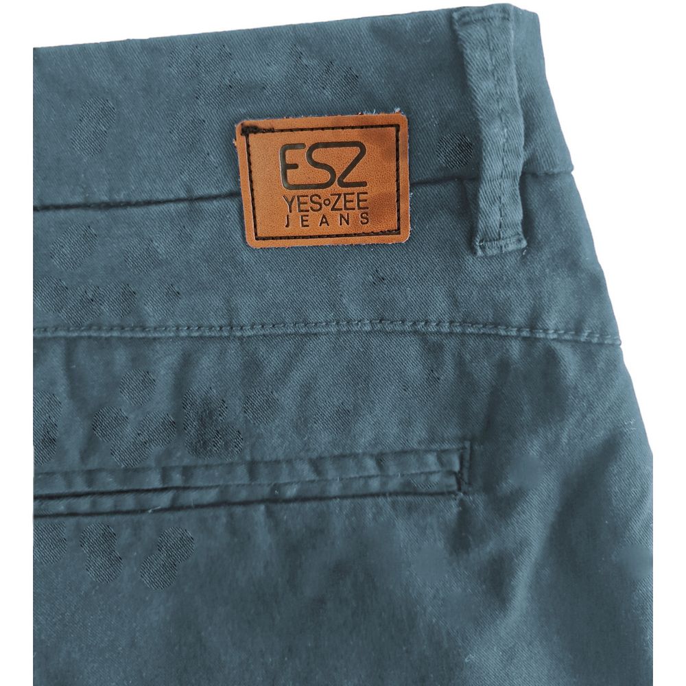Light Blue Cotton Men Bermuda Short
