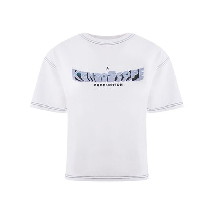 Elegantes weißes Baumwoll-Top für Damen