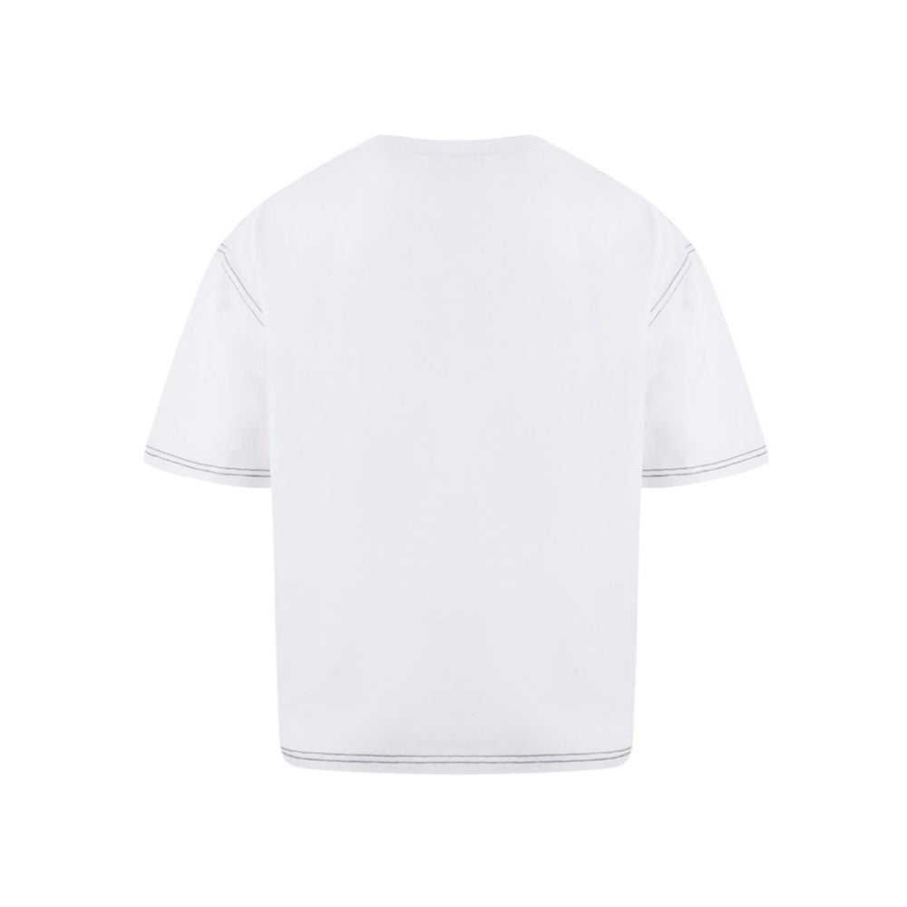 Elegantes weißes Baumwoll-Top für Damen