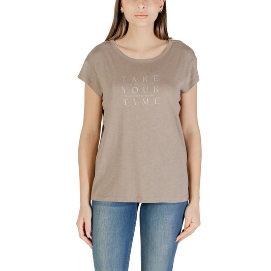 Gray Cotton Tops & T-Shirt