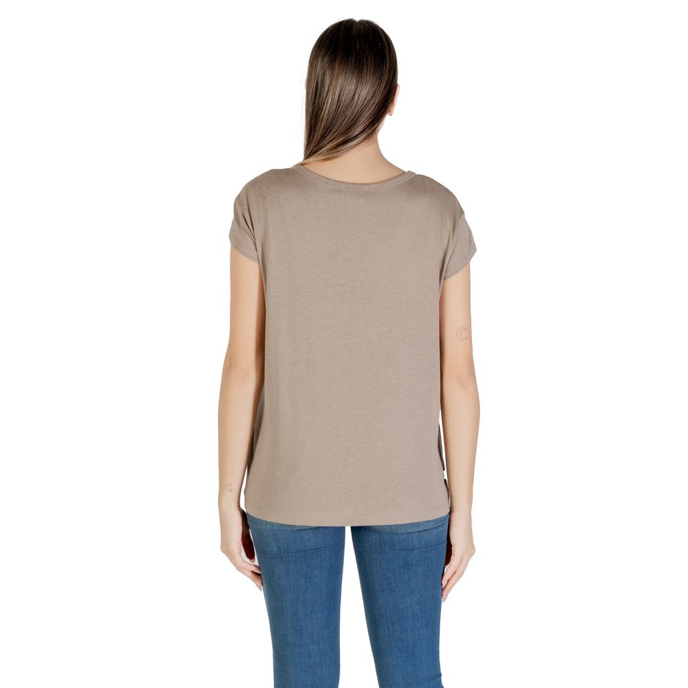 Gray Cotton Tops & T-Shirt