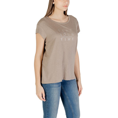 Gray Cotton Tops & T-Shirt
