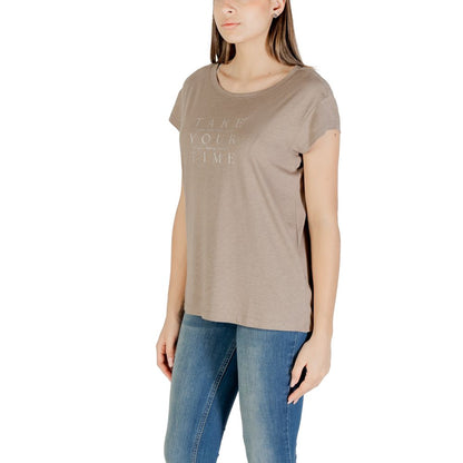 Gray Cotton Tops & T-Shirt