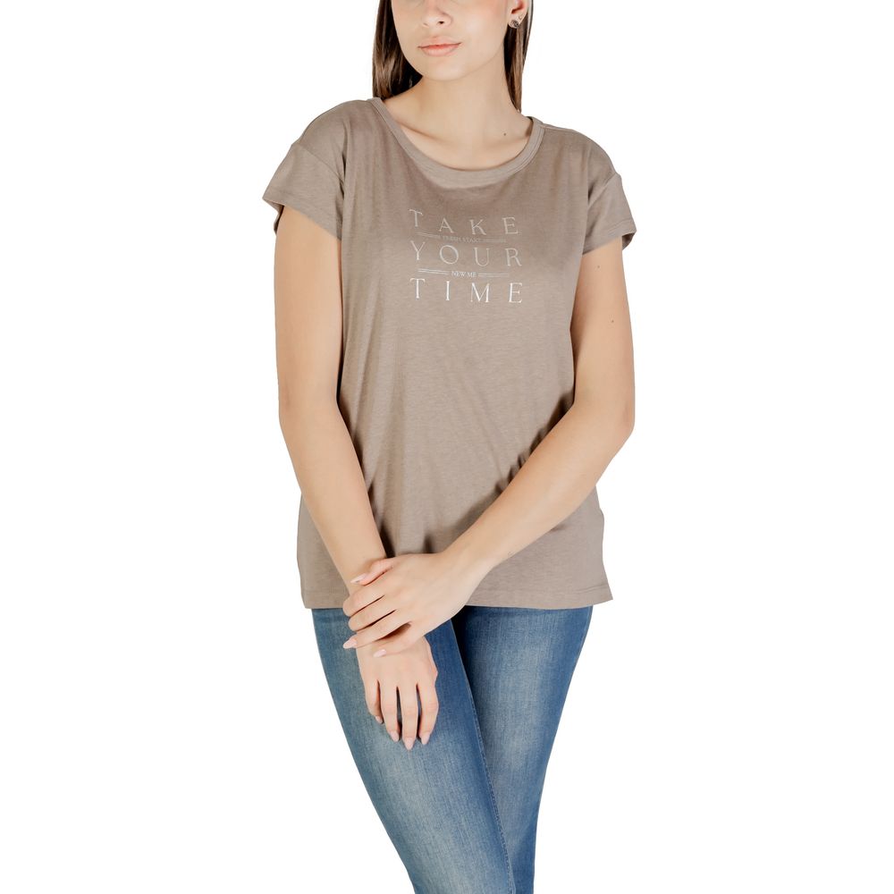 Gray Cotton Tops & T-Shirt