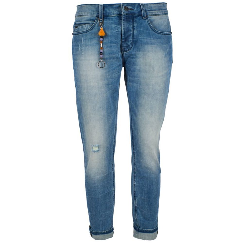Blue Cotton Men Jeans