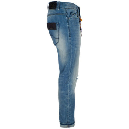 Blue Cotton Men Jeans