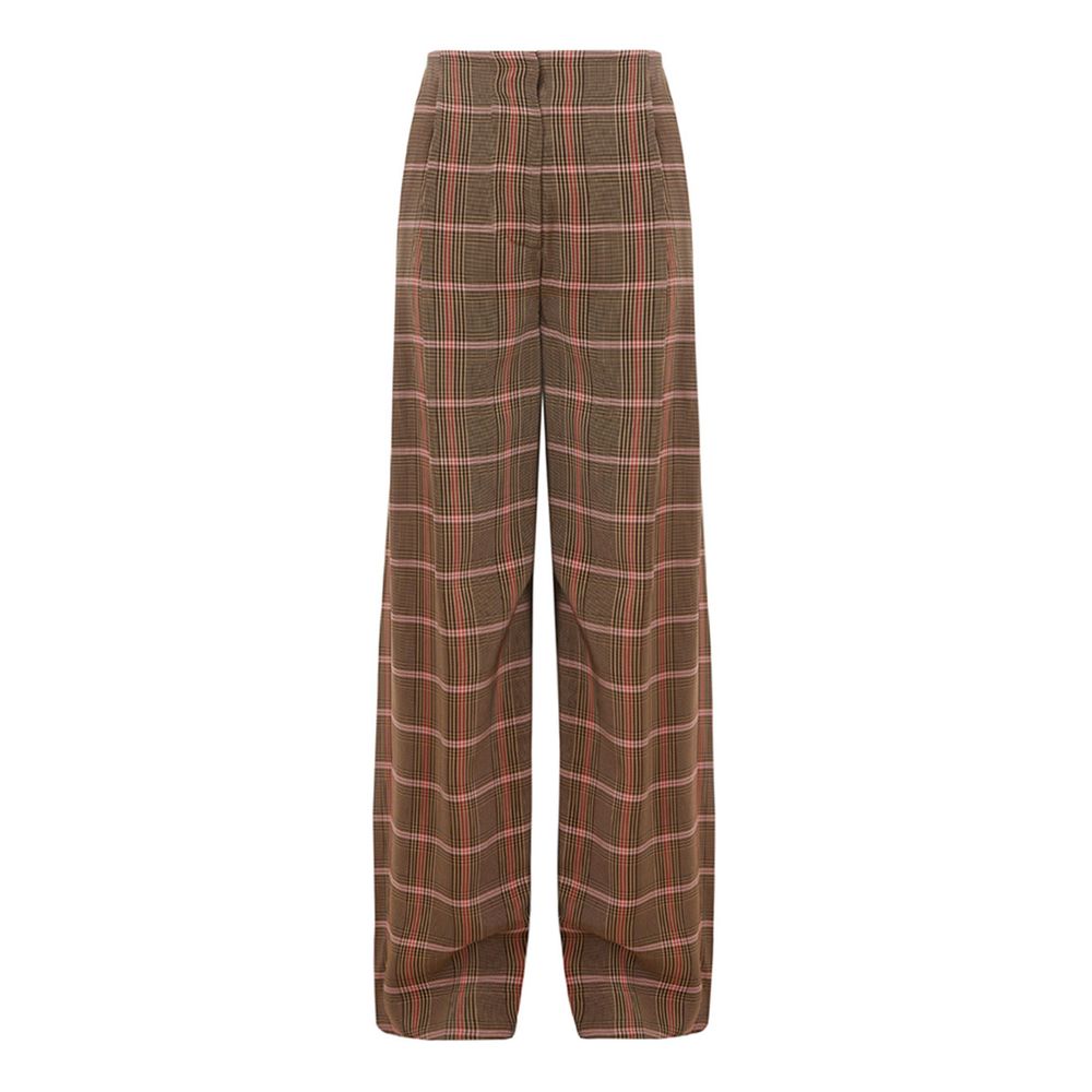 Elegante braune Viskosehose für Damen