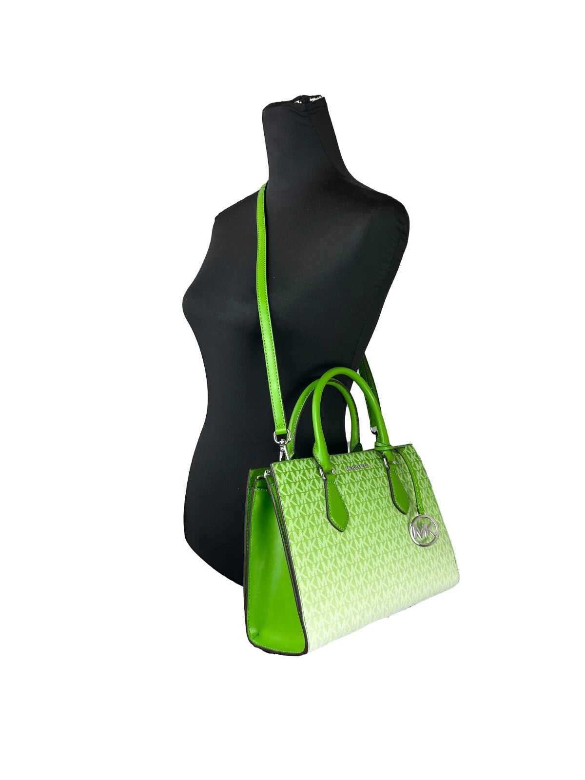 Sheila Medium Crossbody Satchel Purse Bag Jungle Green