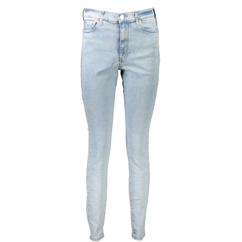 Light Blue Cotton Jeans & Pant