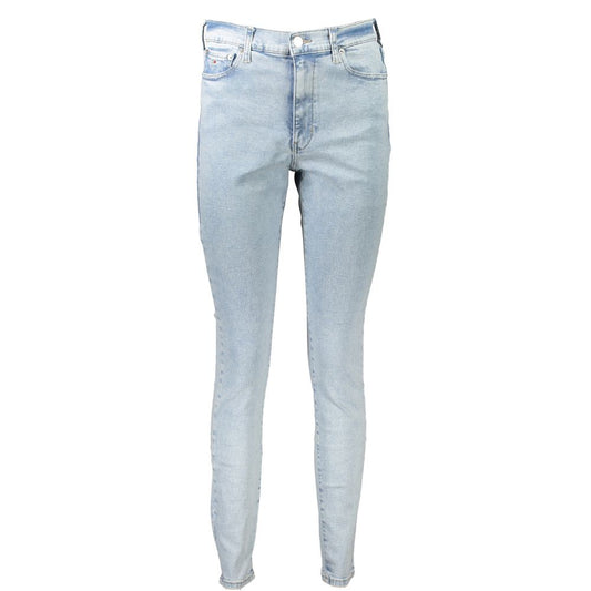 Light Blue Cotton Jeans & Pant