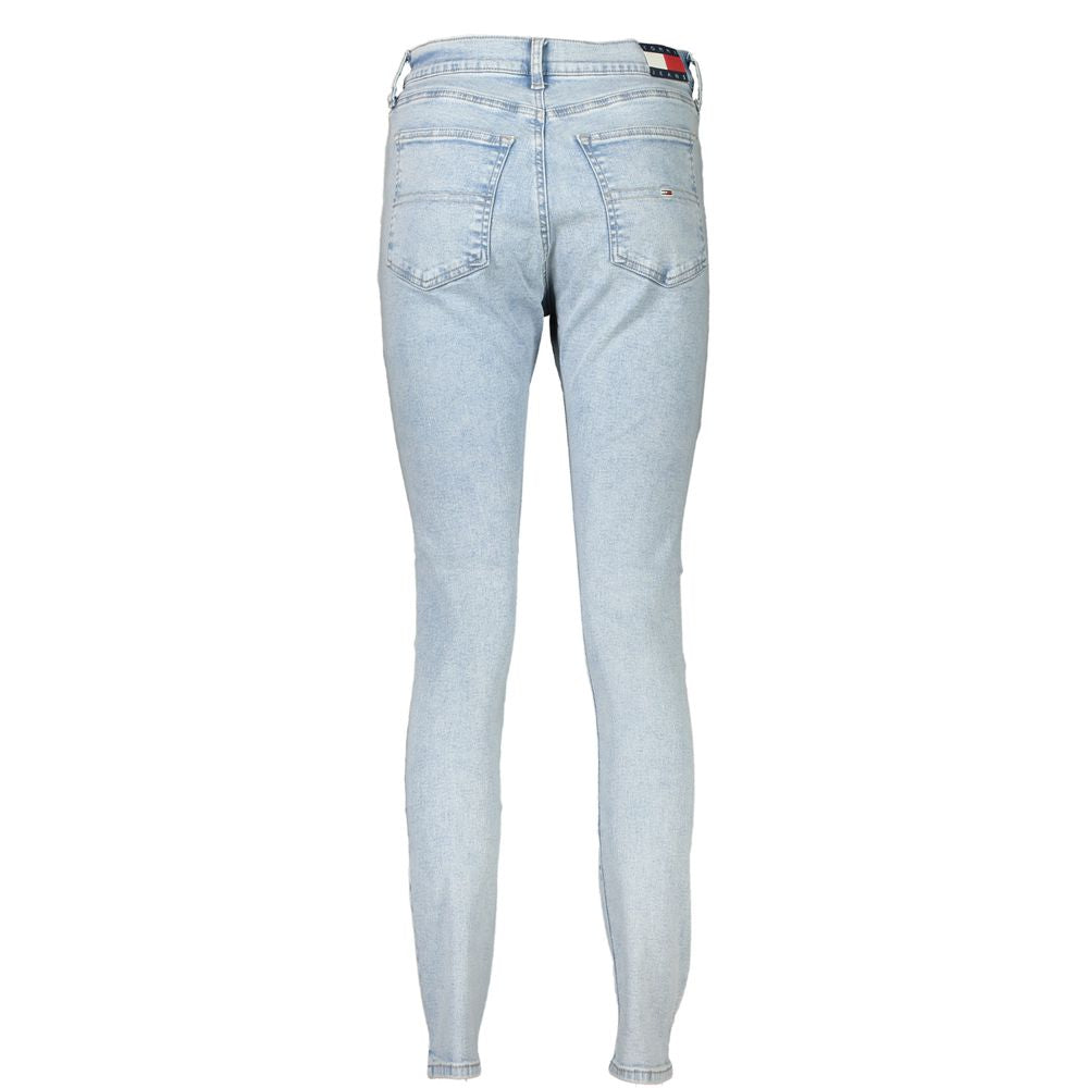 Light Blue Cotton Jeans & Pant