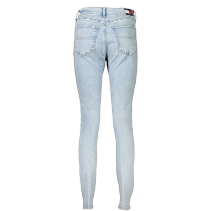 Light Blue Cotton Jeans & Pant