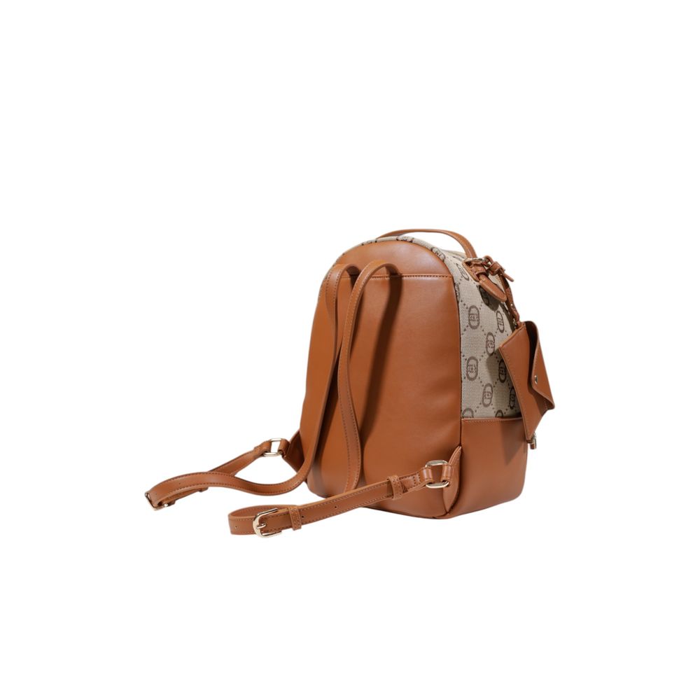 Beige Polyester Backpack