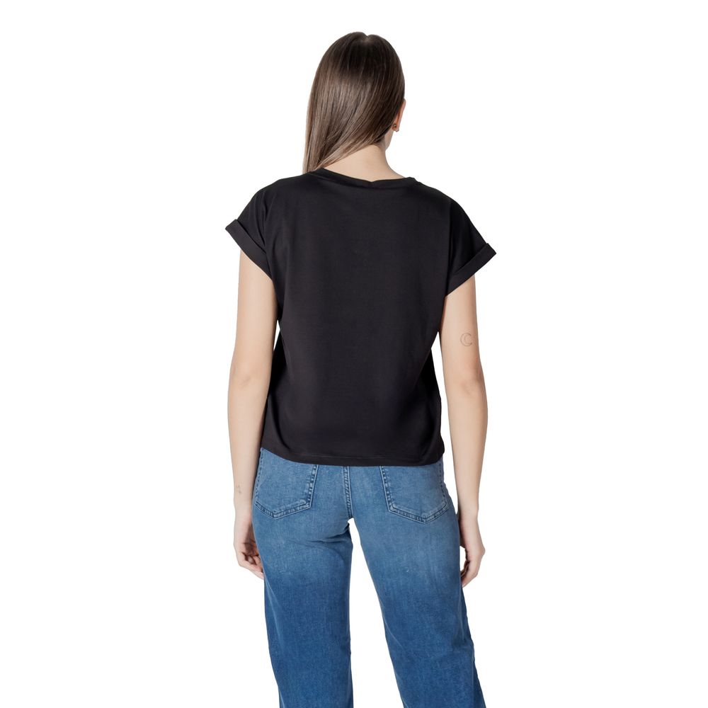 Black Cotton Tops & T-Shirt