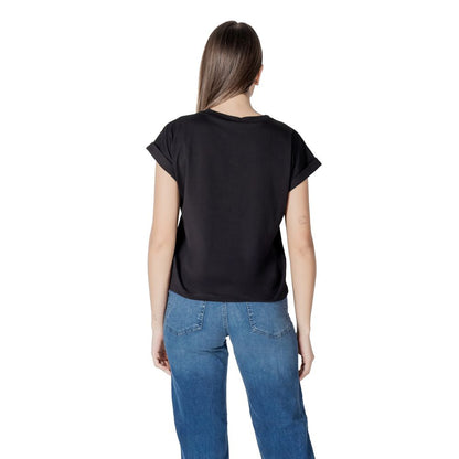 Black Cotton Tops & T-Shirt