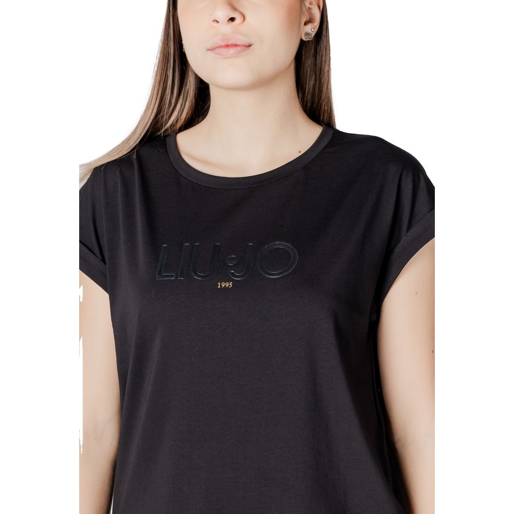 Black Cotton Tops & T-Shirt