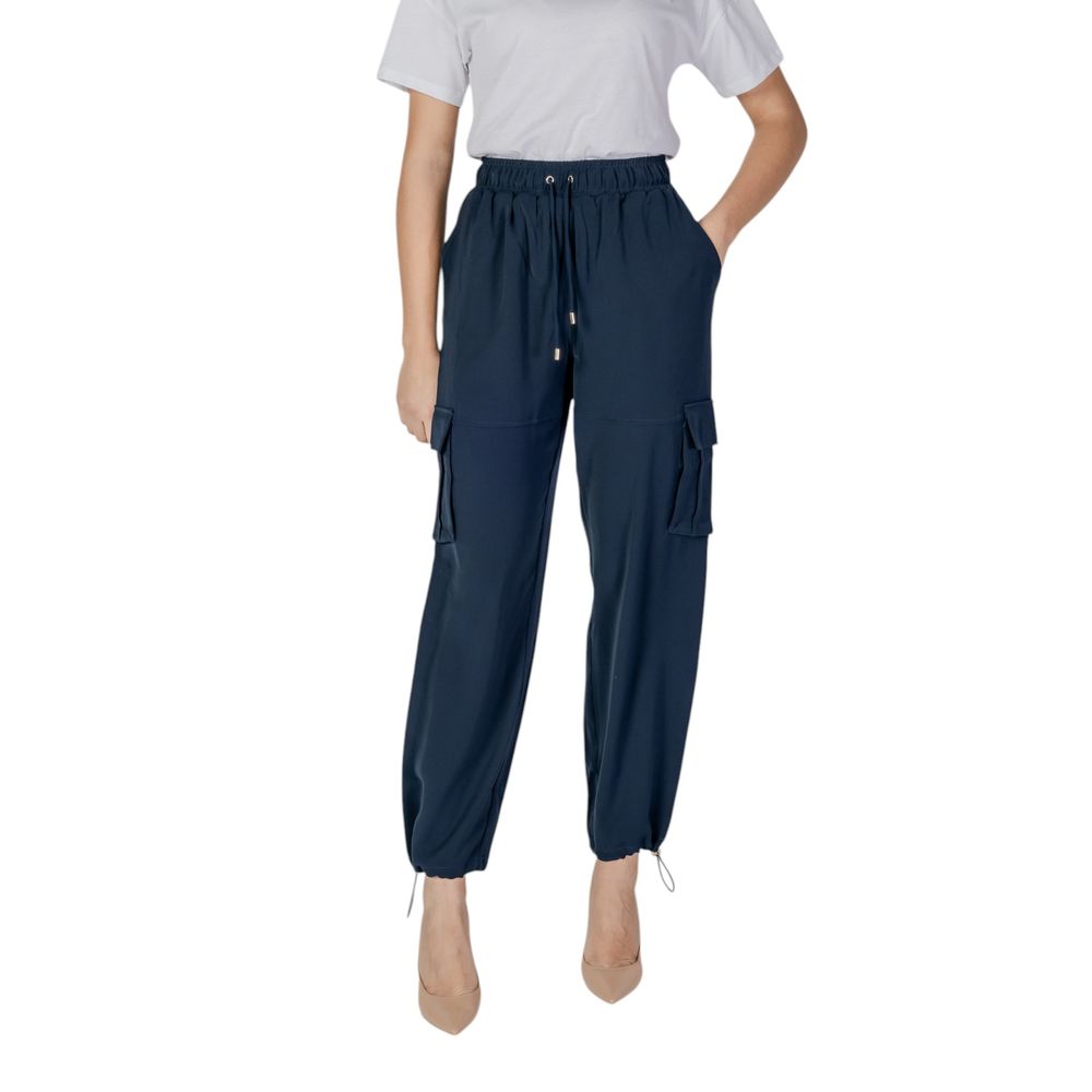 Blue Polyester Jeans & Pant