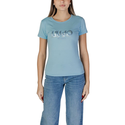 Blue Cotton Tops & T-Shirt
