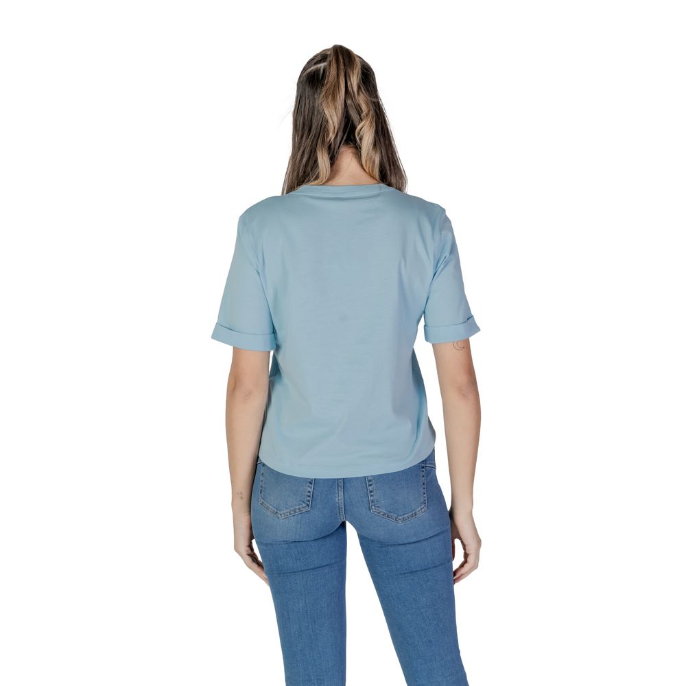 Blue Cotton Tops & T-Shirt