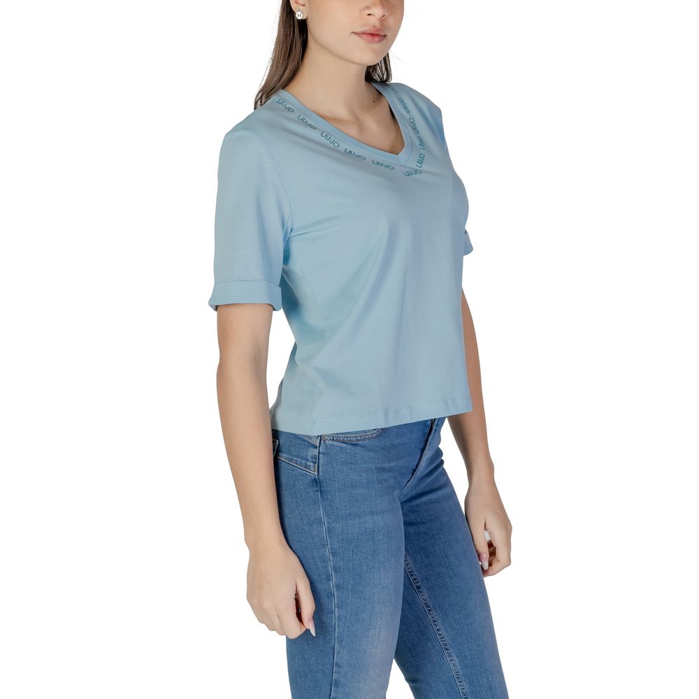 Blue Cotton Tops & T-Shirt