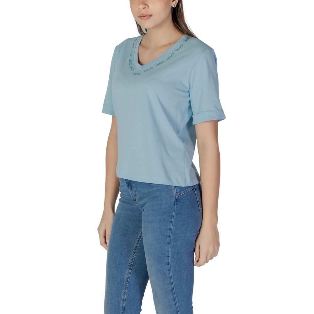 Blue Cotton Tops & T-Shirt