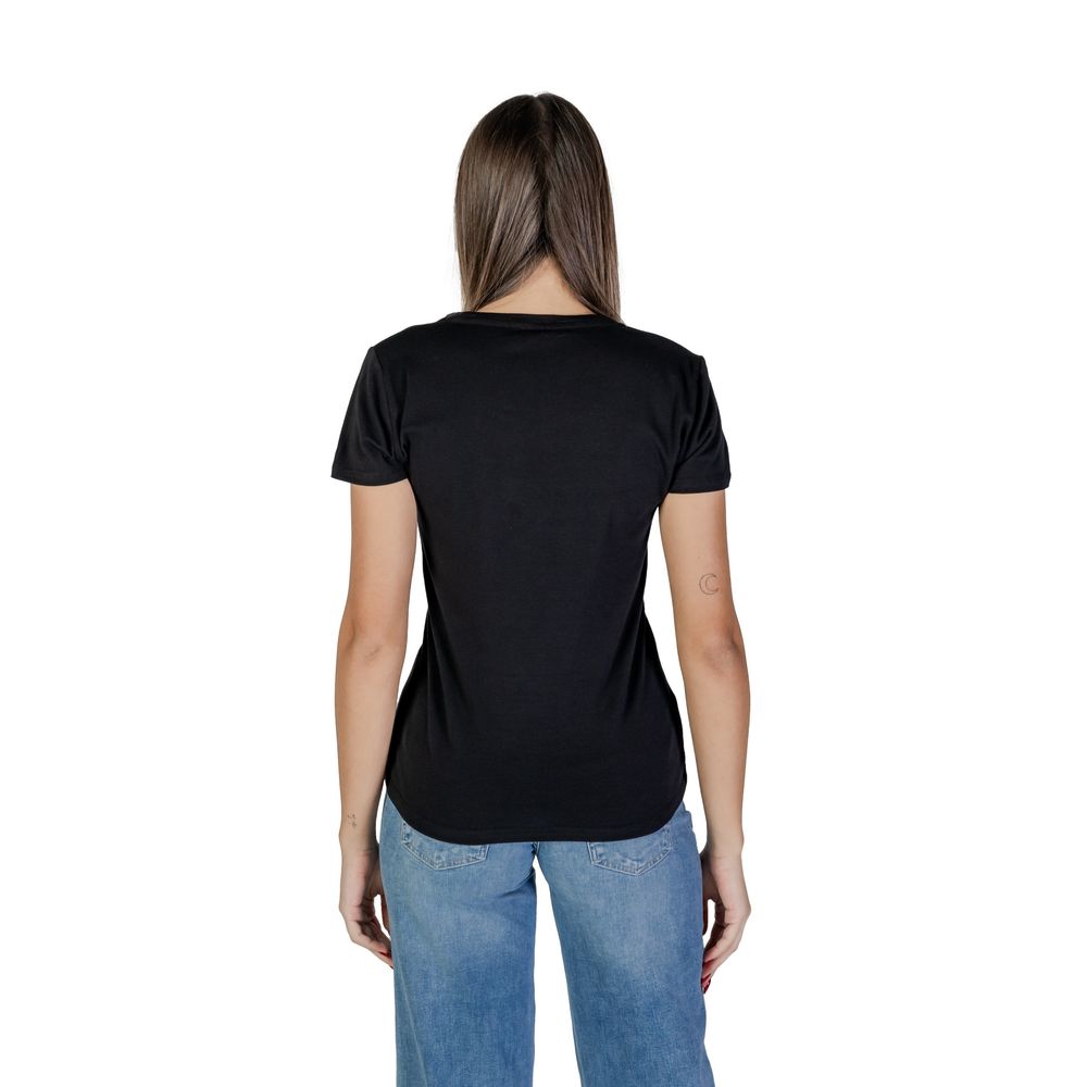 Black Cotton Tops & T-Shirt