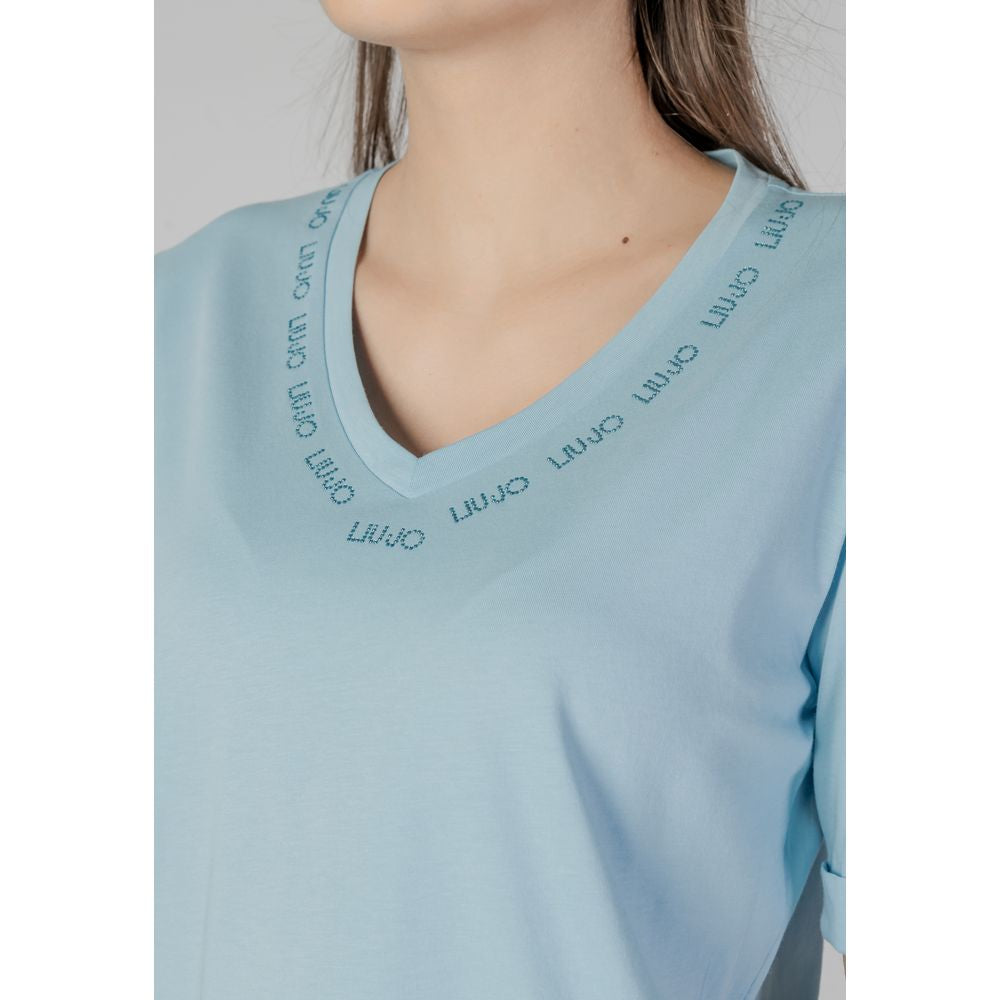 Blue Cotton Tops & T-Shirt