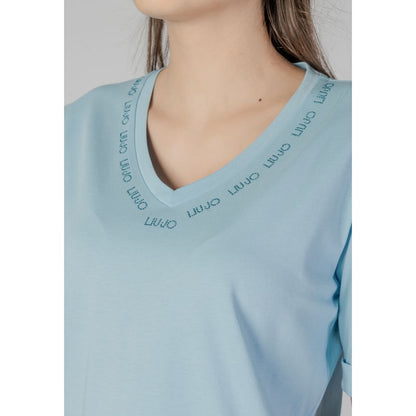 Blue Cotton Tops & T-Shirt